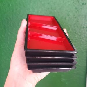 Sushi Trays (Black and Red)